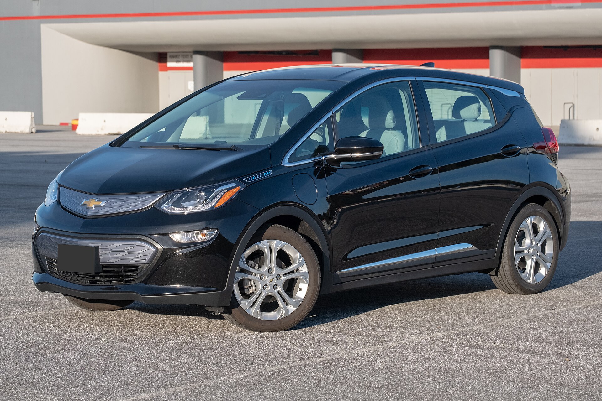 A Chevrolet Bolt EV, the low-cost electric hatchback GM builds at its Fairfax plant.