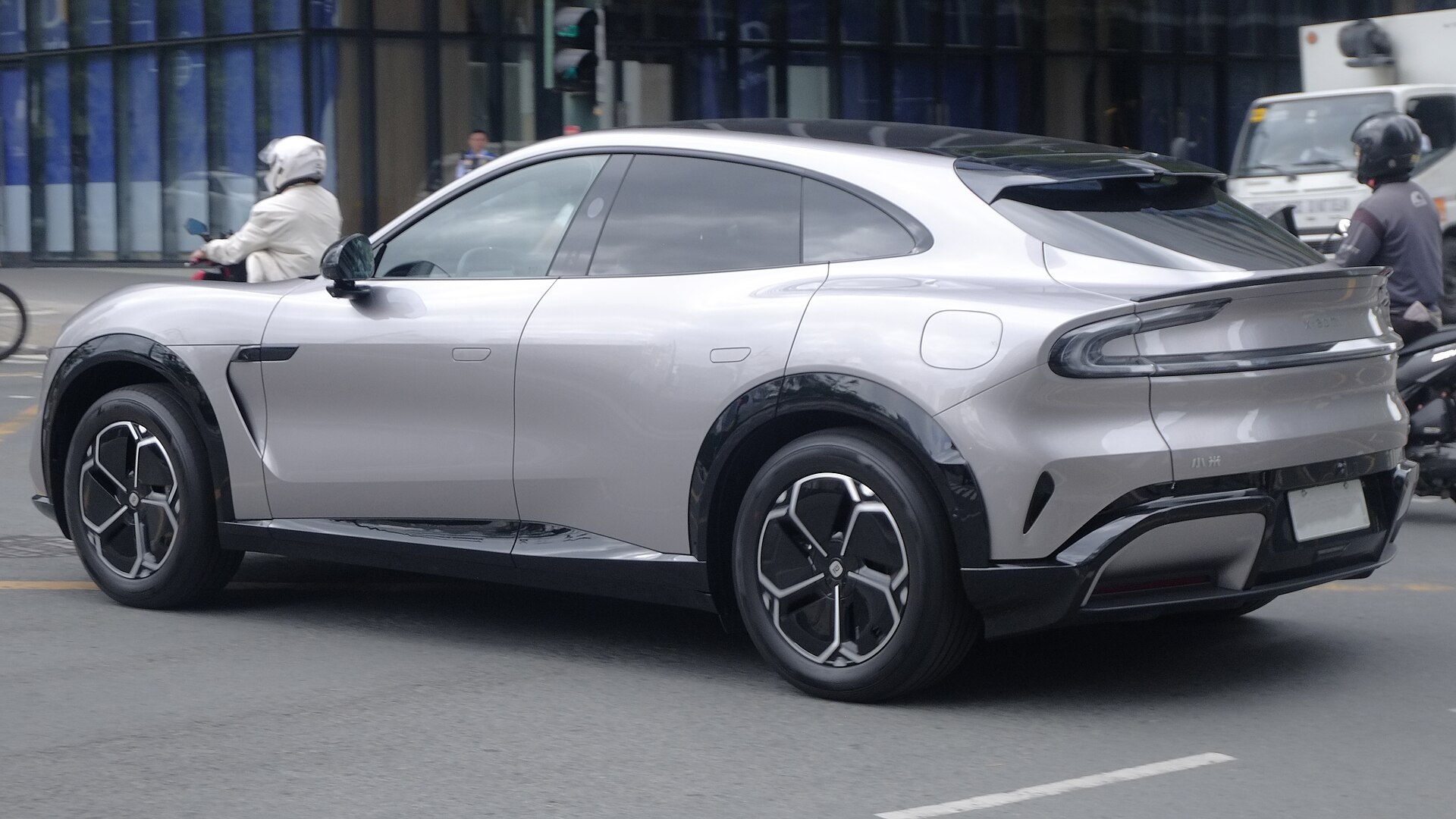 A Xiaomi YU7 electric SUV, the current model in the carmaker's growing SUV range.