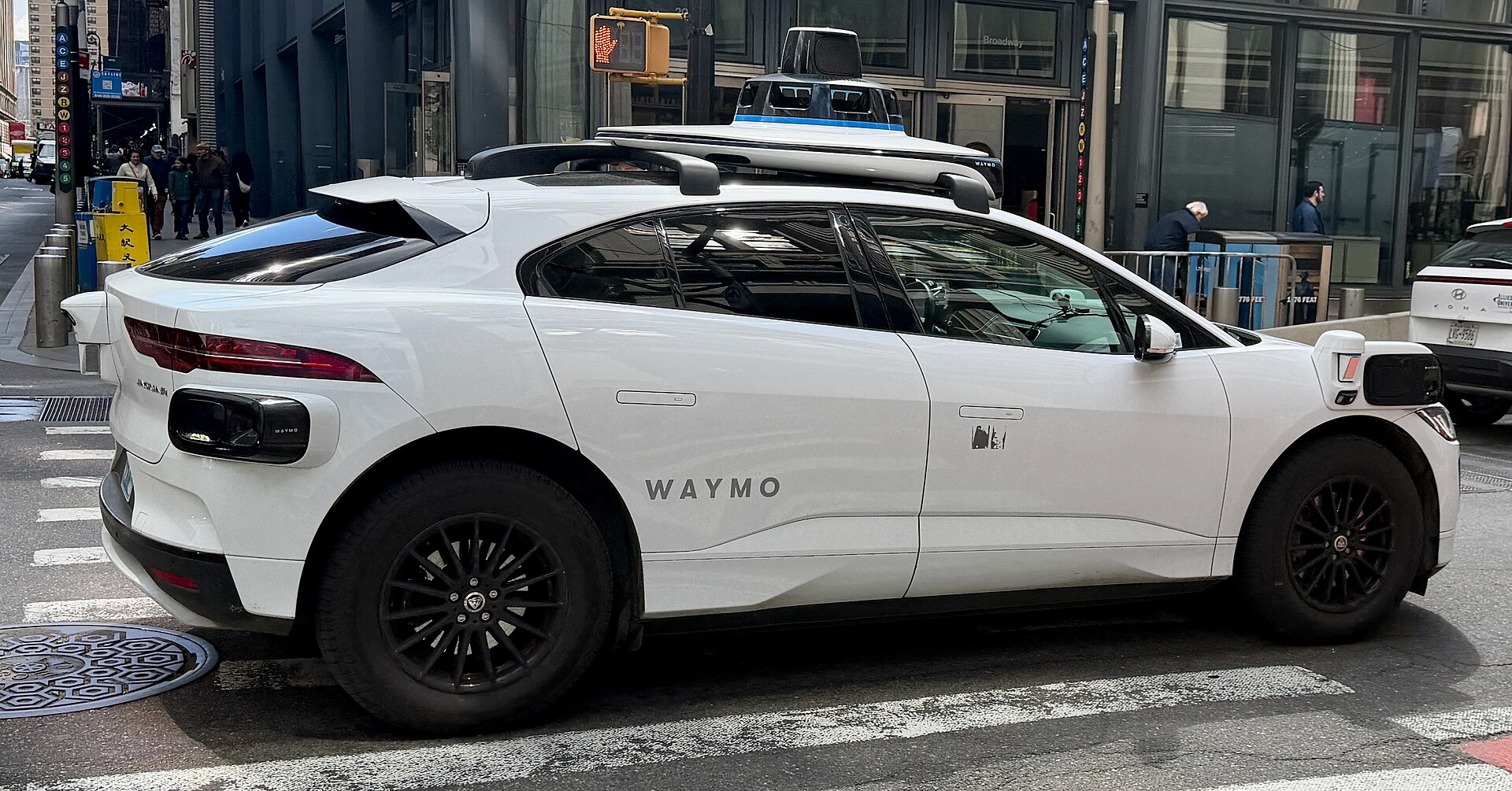 Waymo One Jaguar I-Pace robotaxi.