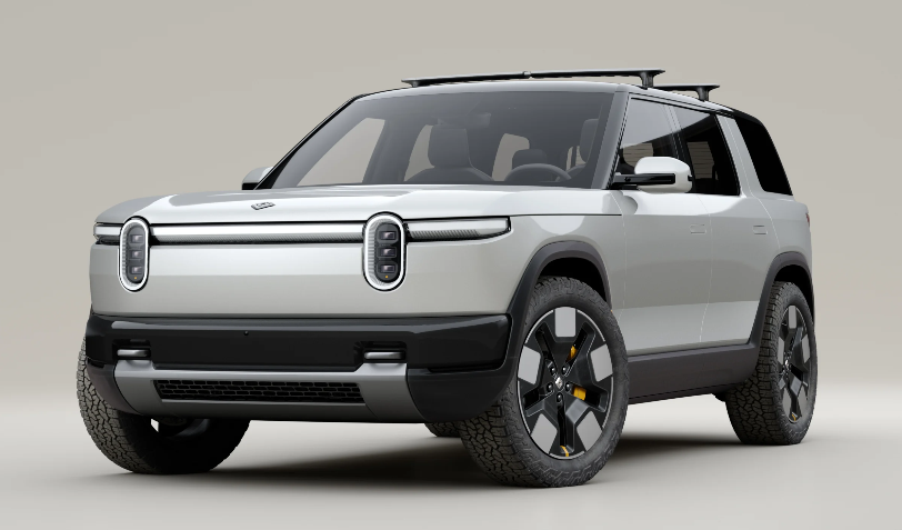 Rivian R2 production reveal. R2 deposits opened in March 2024 with a 2026 production target.